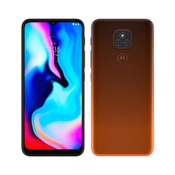 14 Smartphone Moto E7 Plus Bronze Âmbar, com Tela de 6,5, 4G, 64GB e Câmera de 48MP