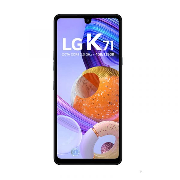 Smartphone LG K71 128GB Titan 4G Octa-Core - 4GB RAM 6,8” Câm. Tripla + Selfie 32MP Dual Chip